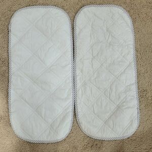 White Quilted Changing Pad Liners